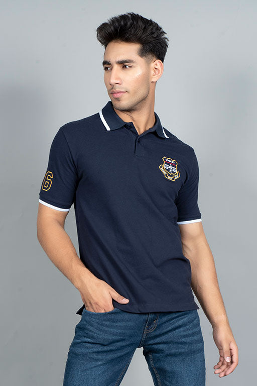 Jockey® Half Sleeves Polo Applique Shirt - Jockey Pakistan