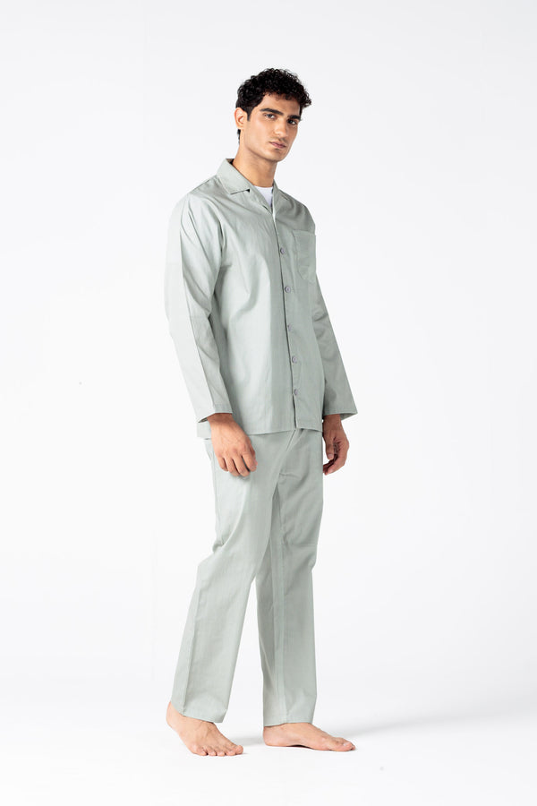 Men Everyday Woven Pajama Suit