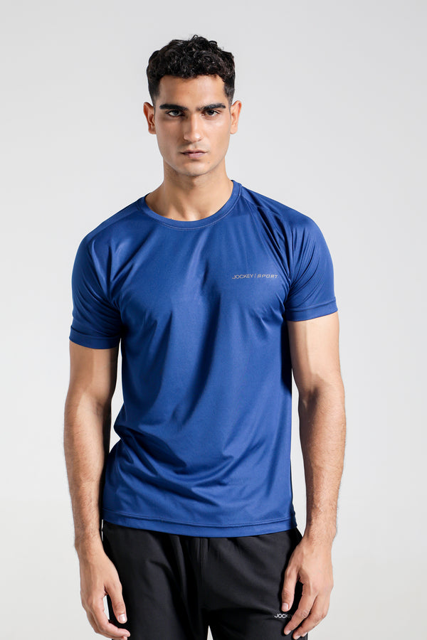 Sport Crew Neck Interlock Back Panel Shirt