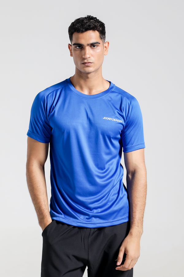 Sport Crew Neck Interlock Back Panel Shirt