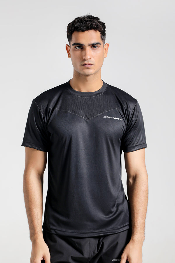 Sport Half Sleeves Crew Neck Printed Shirt