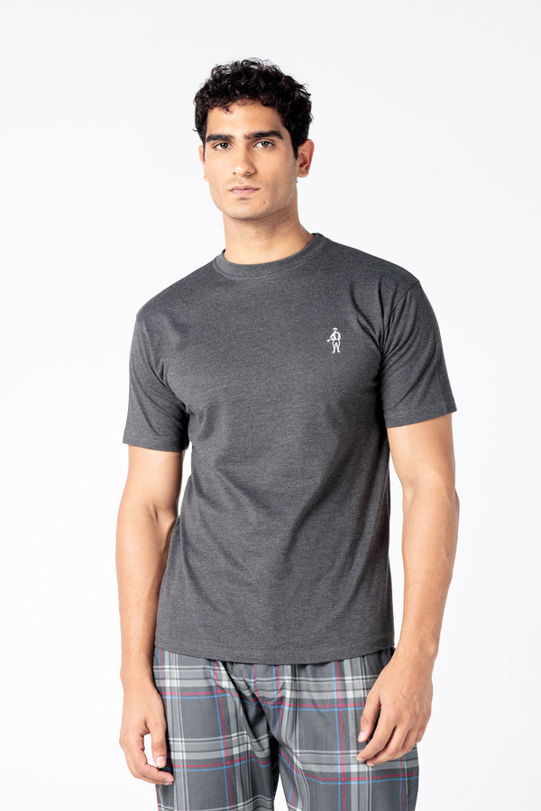 Jockey® Half Sleeves Crew Neck Embroidery Logo Shirt