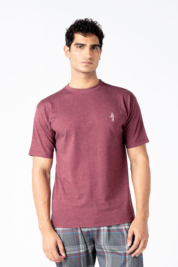 Jockey® Half Sleeves Crew Neck Embroidery Logo Shirt