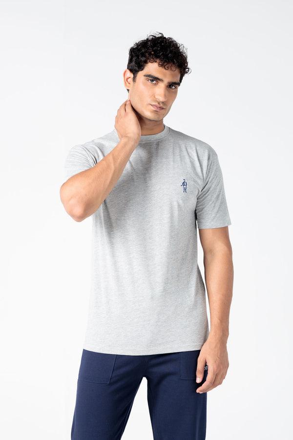 Jockey® Half Sleeves Crew Neck Embroidery Logo Shirt