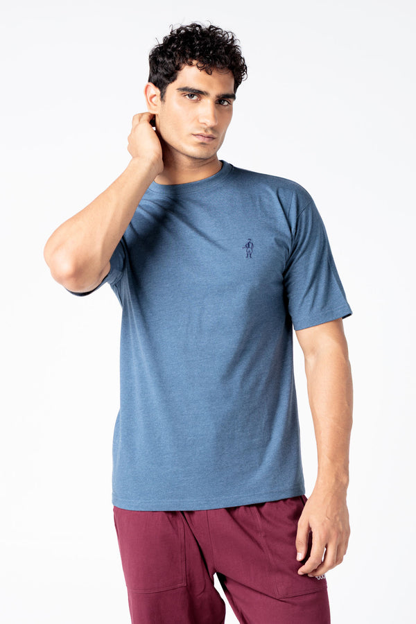 Jockey® Half Sleeves Crew Neck Embroidery Logo Shirt