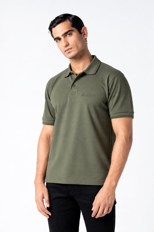 Jockey® Half Sleeves Pique Polo Shirt