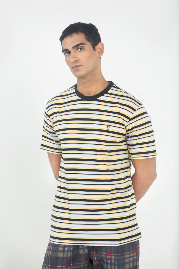 Jockey® Half Sleeves Crew Neck Yarn Dyed Shirt