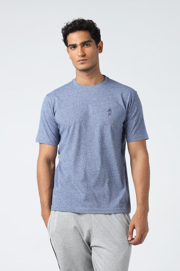 Jockey® Half Sleeves Crew Neck Embroidery Logo Shirt