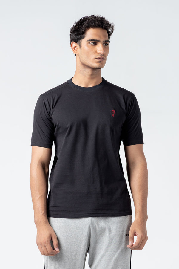 Jockey® Half Sleeves Crew Neck Embroidery Logo Shirt