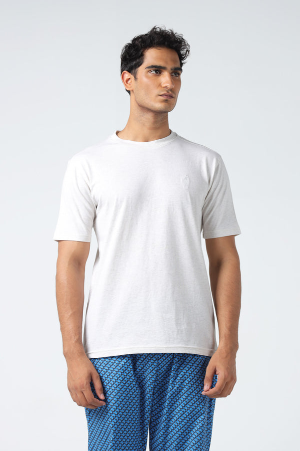 Jockey® Half Sleeves Crew Neck Embroidery Logo Shirt