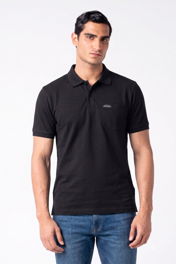 Jockey® Half Sleeves Self Collar Polo Shirt