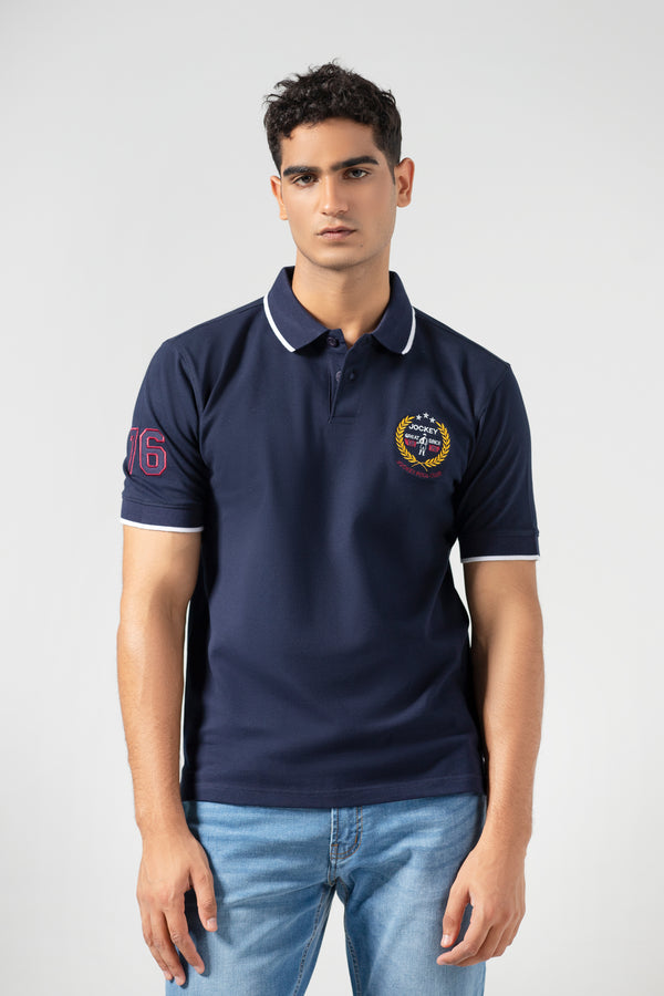 Jockey® Half Sleeves Polo Applique Shirt