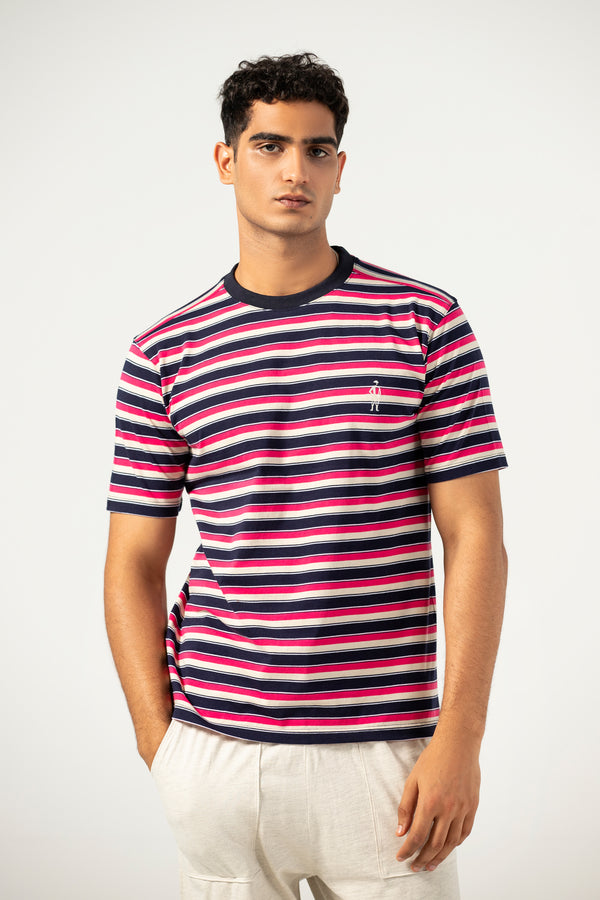 Jockey® Half Sleeves Crew Neck Yarn Dyed Shirt