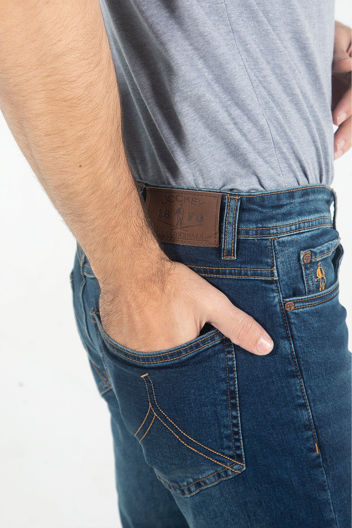 Smart Fit Stretch Denim Jeans - Denim Blue