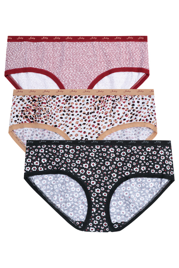 Supersoft Full Coverage Printed Panty - 3 Pack